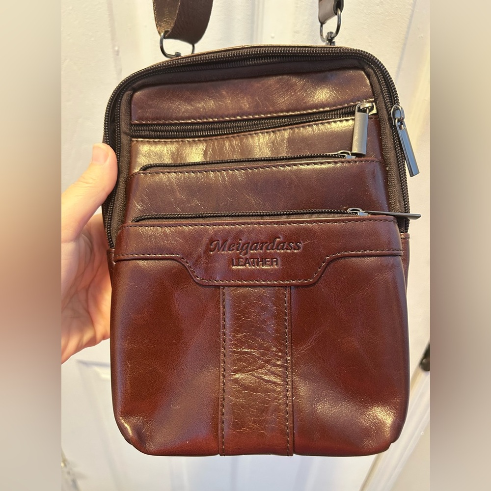 Meigardass genuine leather crossbody bag